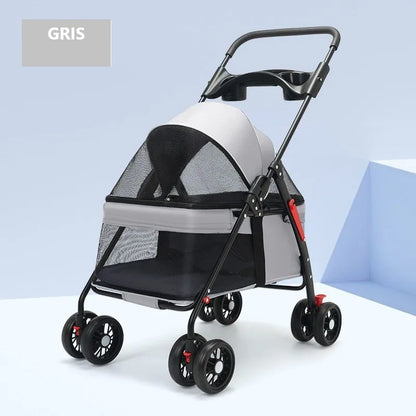 poussette animaux pliable et legere variante gris