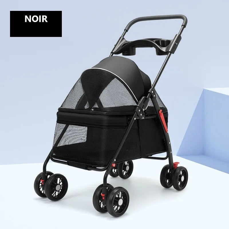 poussette animaux pliable et legere variante noir