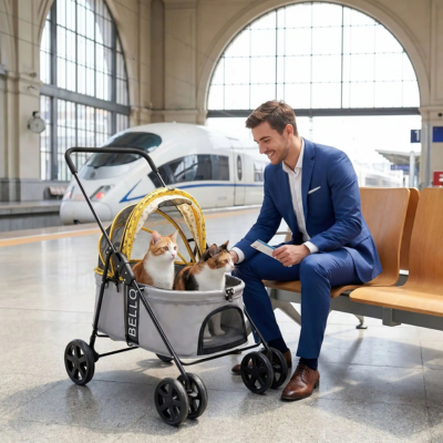 poussette chat pour voyage
