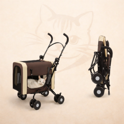 poussette chat pliable
