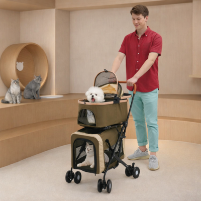 poussette multi-animaux