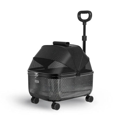 poussette pour chat avent noir photo