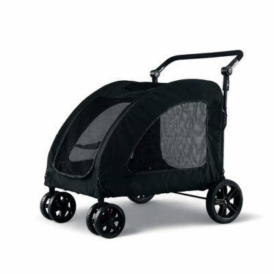 poussette pour chat chariot plilable noire