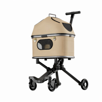 poussette pour chat multifonction kaki