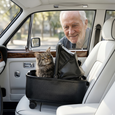 poussette pour chat voiture