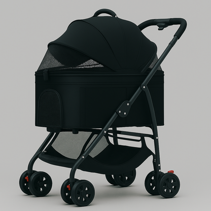 poussette pour chat urbaine variante noir