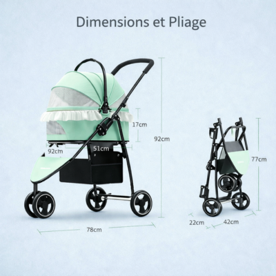 poussette pour chaton Universel dimensions