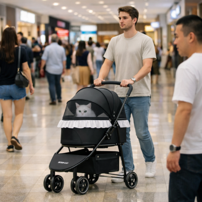 poussette pour chaton shopping
