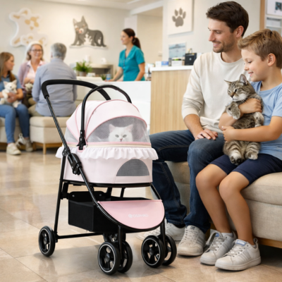 poussette pour chaton vétérinaire