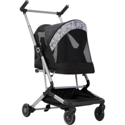 poussette pour chaton pliable noire