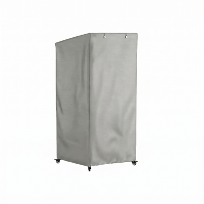 protection enclos en bois pour chat extérieur grise