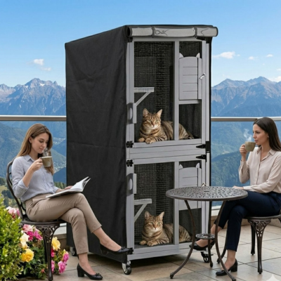 protection enclos pour chat vent