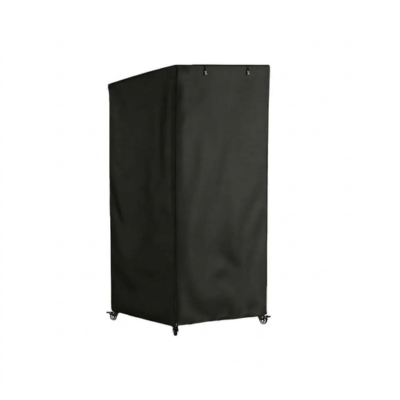 protection enclos en bois pour chat extérieur noire