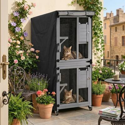 protection enclos pour chat extérieur soleil