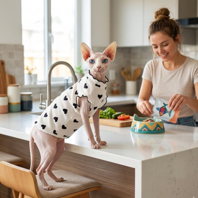 robe pour chat sphyn crème