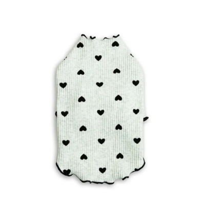 robes pour chat sphynx motifs coeurs gris