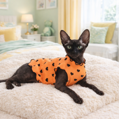 robe pour chat sphyn orange