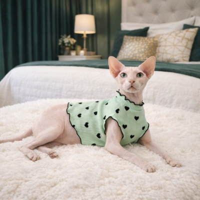 robe pour chat sphyn verte