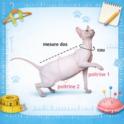robe pour chat sphynx fantaisie mesures