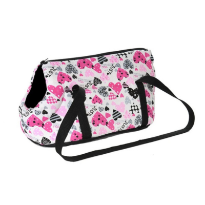 sac à chat transport Toutes Saison coeurs sans fourrure