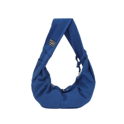 sac de transport chat à bandoulière bleu marine