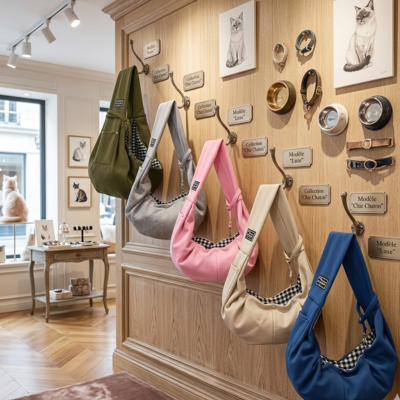 sac de transport chat à bandoulière couleurs disponibles