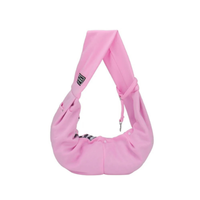 sac de transport chat à bandoulière rose