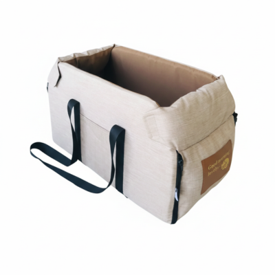 sac de transport pour chat En Voiture beige