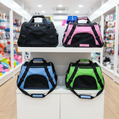 sac de transport chat portable sur présentoir