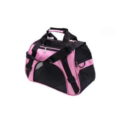 sac de transport chat portable rose