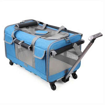 sac de transport pour chat RollACat bleue