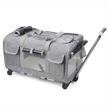 sac de transport pour chat RollACat grise