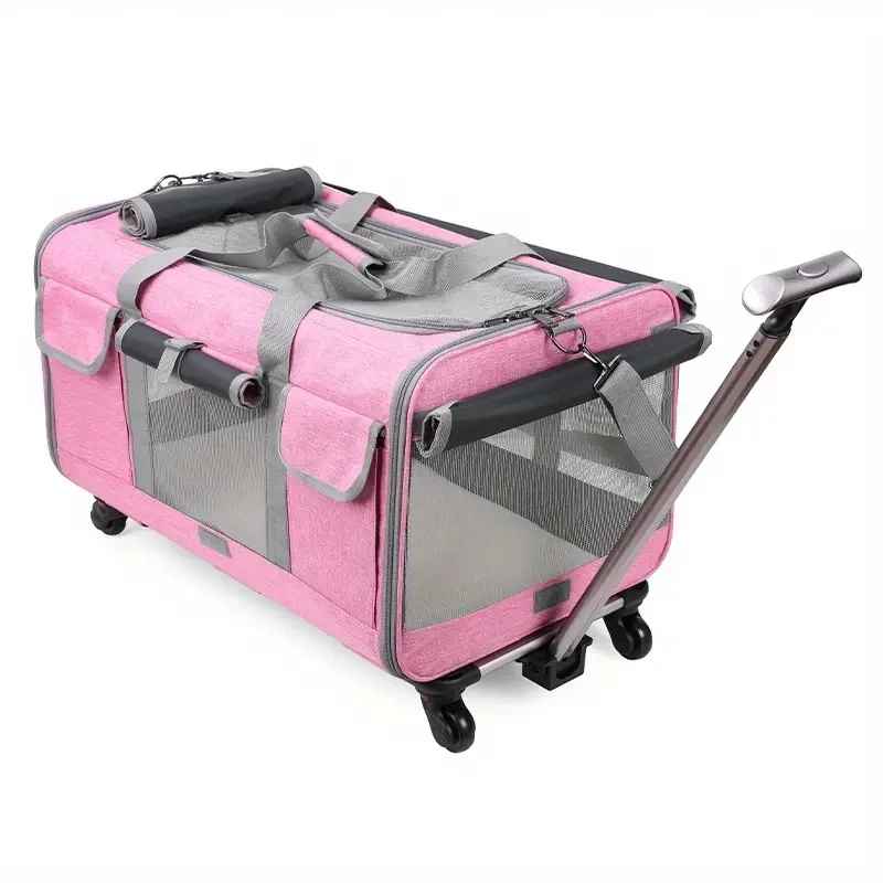 sac de transport pour chat RollACat rose