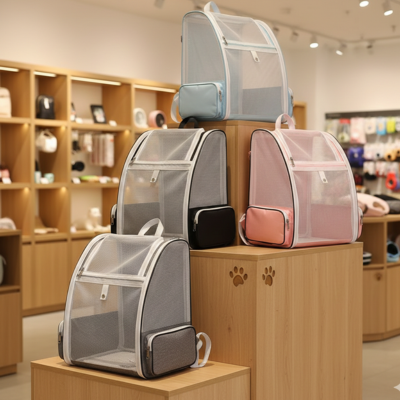 sac tansport chat transfrontalier sur présentoir