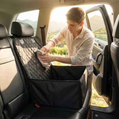 siège auto chat surélevé nettoyage