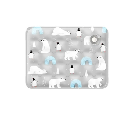 tapis rafraîchissant chat polaire gris