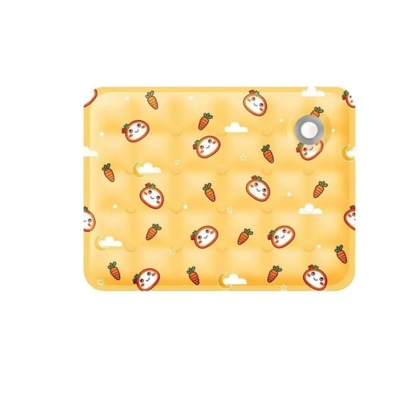 tapis rafraîchissant chat polaire jaune