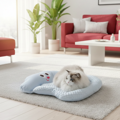 tapis rafraîchissant Nuage bleu au sol