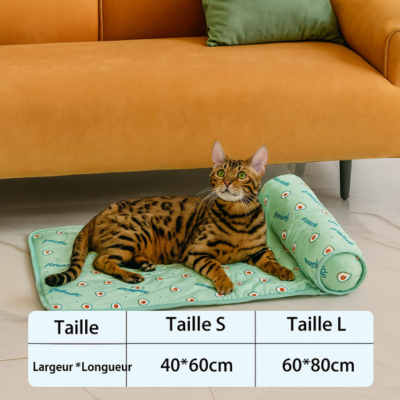 tapis rafraîchissant chat confortable tailles disponibles