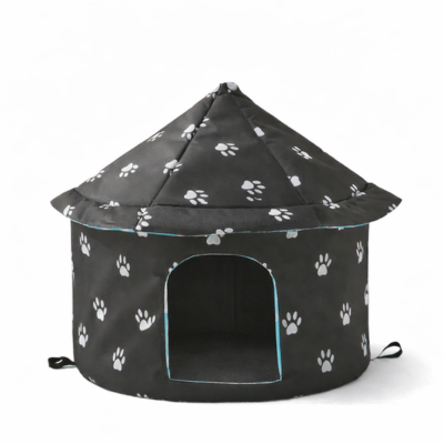 tente pour chat noire