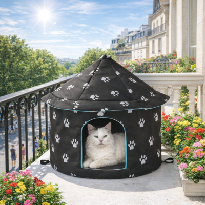 maison pour chat pliable
