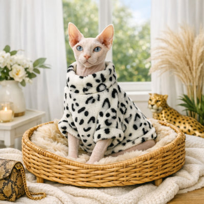 vêtements pour chats sphynx léopard