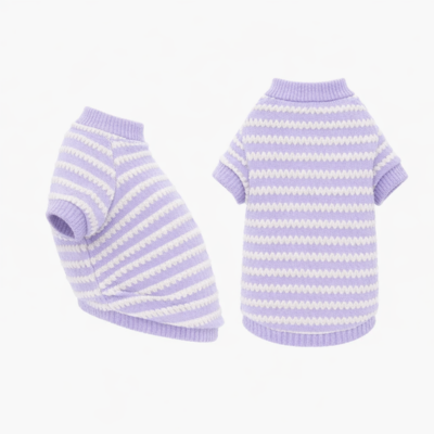 vêtements pour chat sphynx rayé mauve